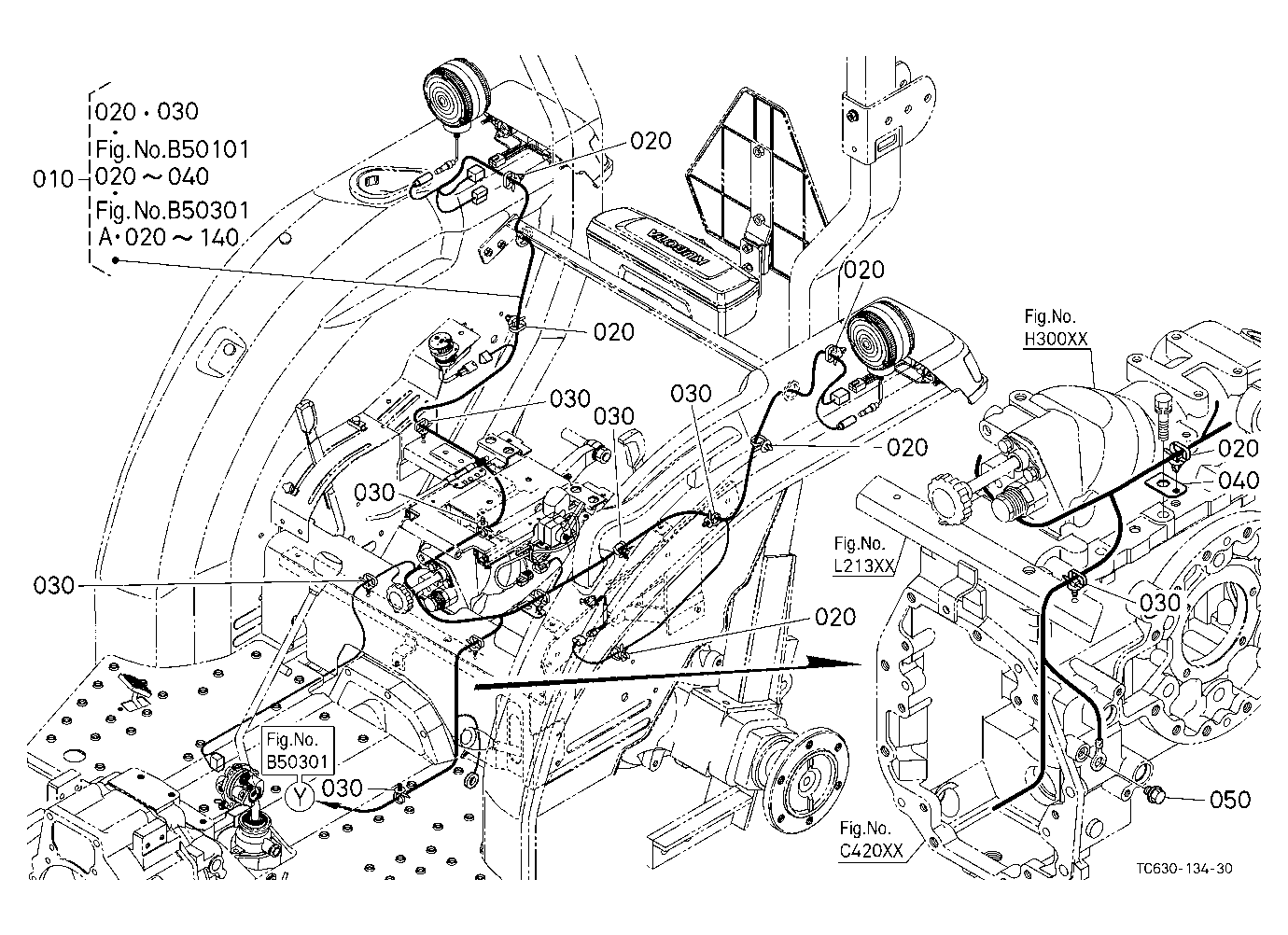 Electrical Wiring (Rear) [L4701-Canada Model]