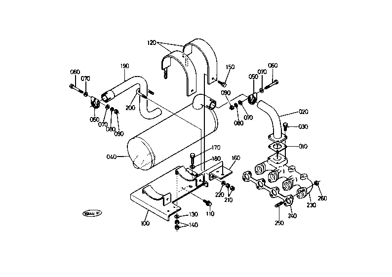 Muffler Exhaust Manifold