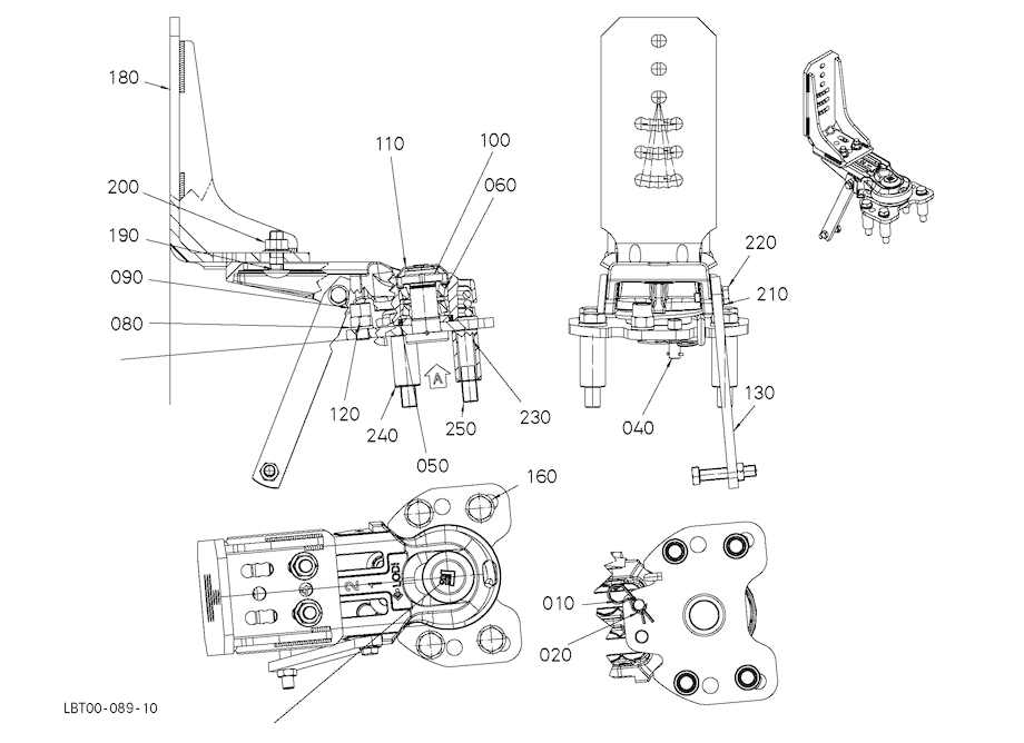 Fender Swivel Support - Rh