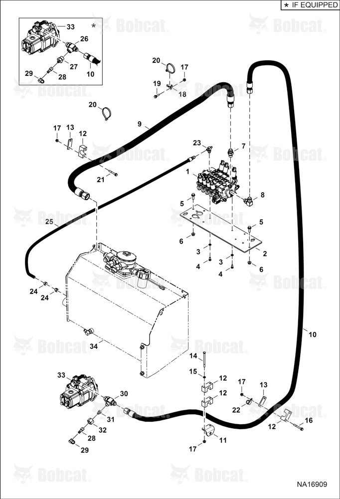 Hydraulic Circuitry (Control Valve) (Main)  B3GS16001 - B3GS18000, B3GT16001 - B3GT18000