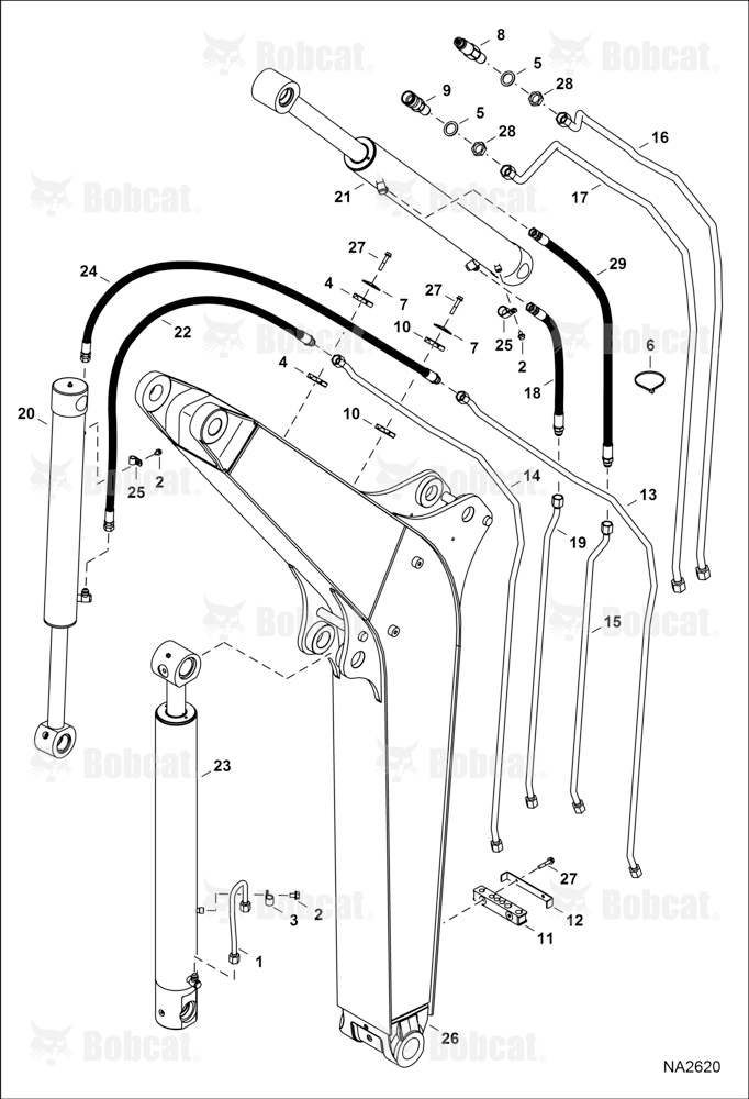 Hydraulic Circuitry (Work Tubelines & Cylinders)