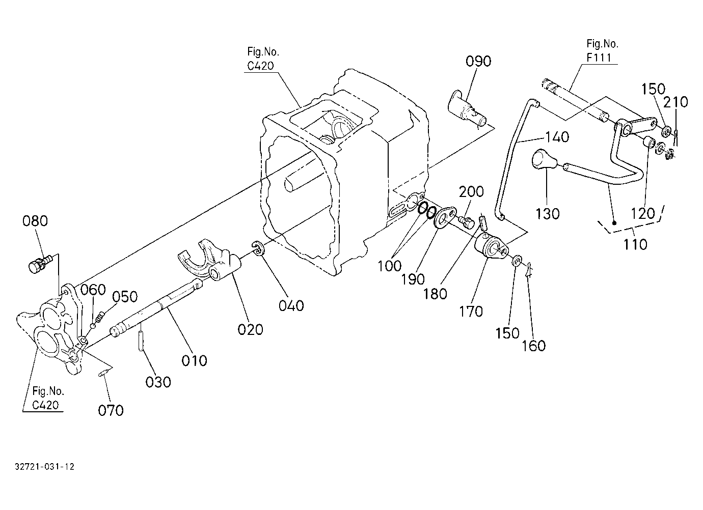 Pto Gear Shift Lever