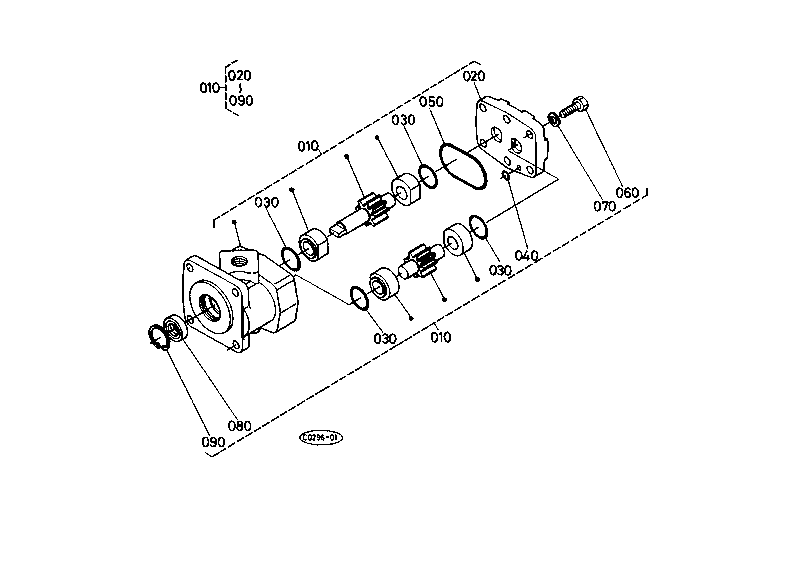 Hydraulic Gear Pump (Component Parts)