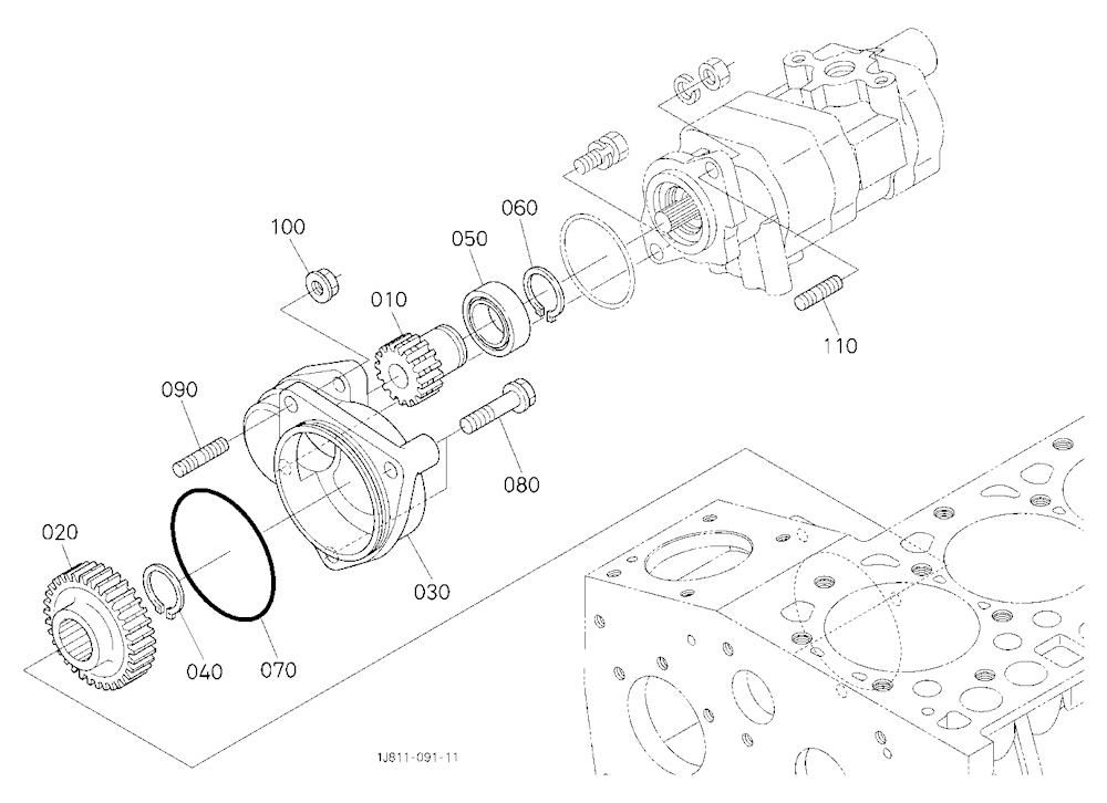 Hydraulic Pump Holder