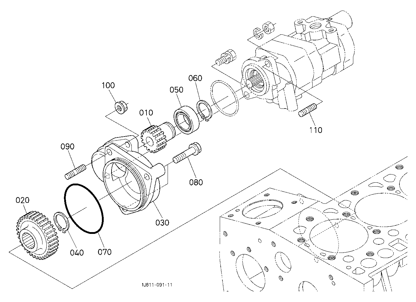 Hydraulic Pump Holder