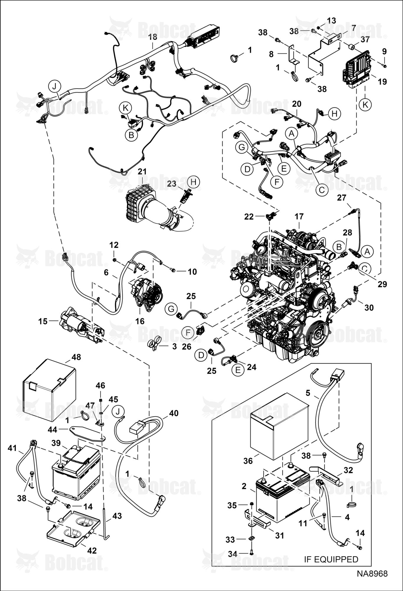 Engine Electrical Circuitry (Engine Sensors, Battery, ALT & Starter) AUVB11001 - AUVB14001