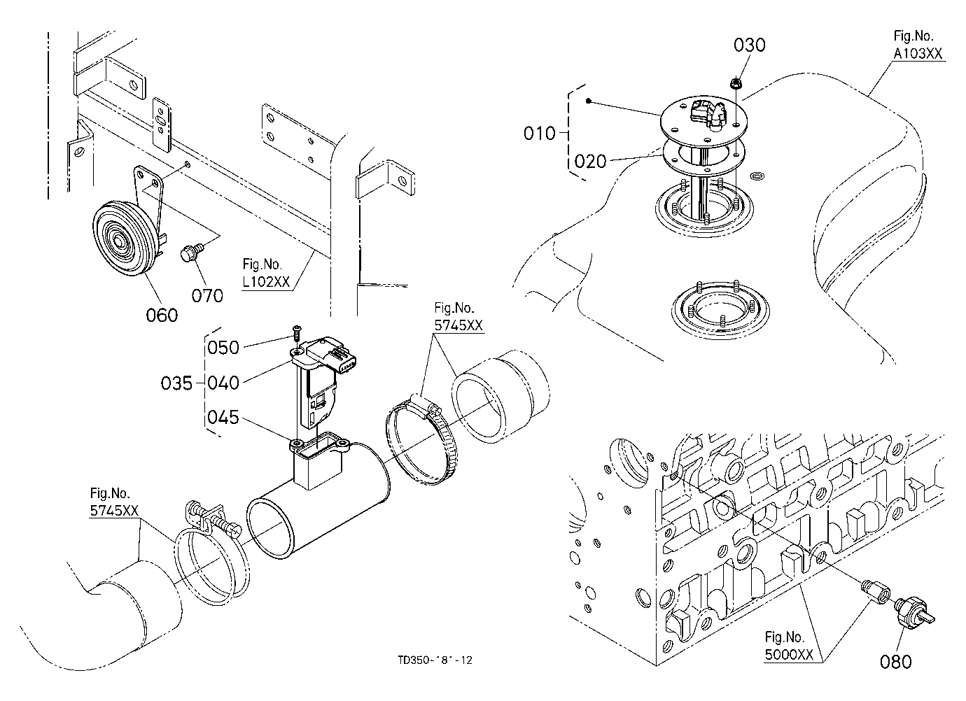 Switch/Sensor (Horn/Fuel/Inlet Pipe) [Old]