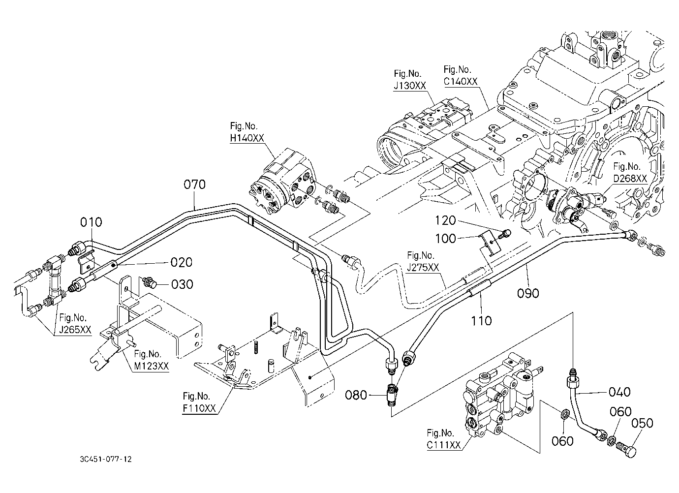 Hydraulic Oil Line (Shuttle/Pto/Controller)