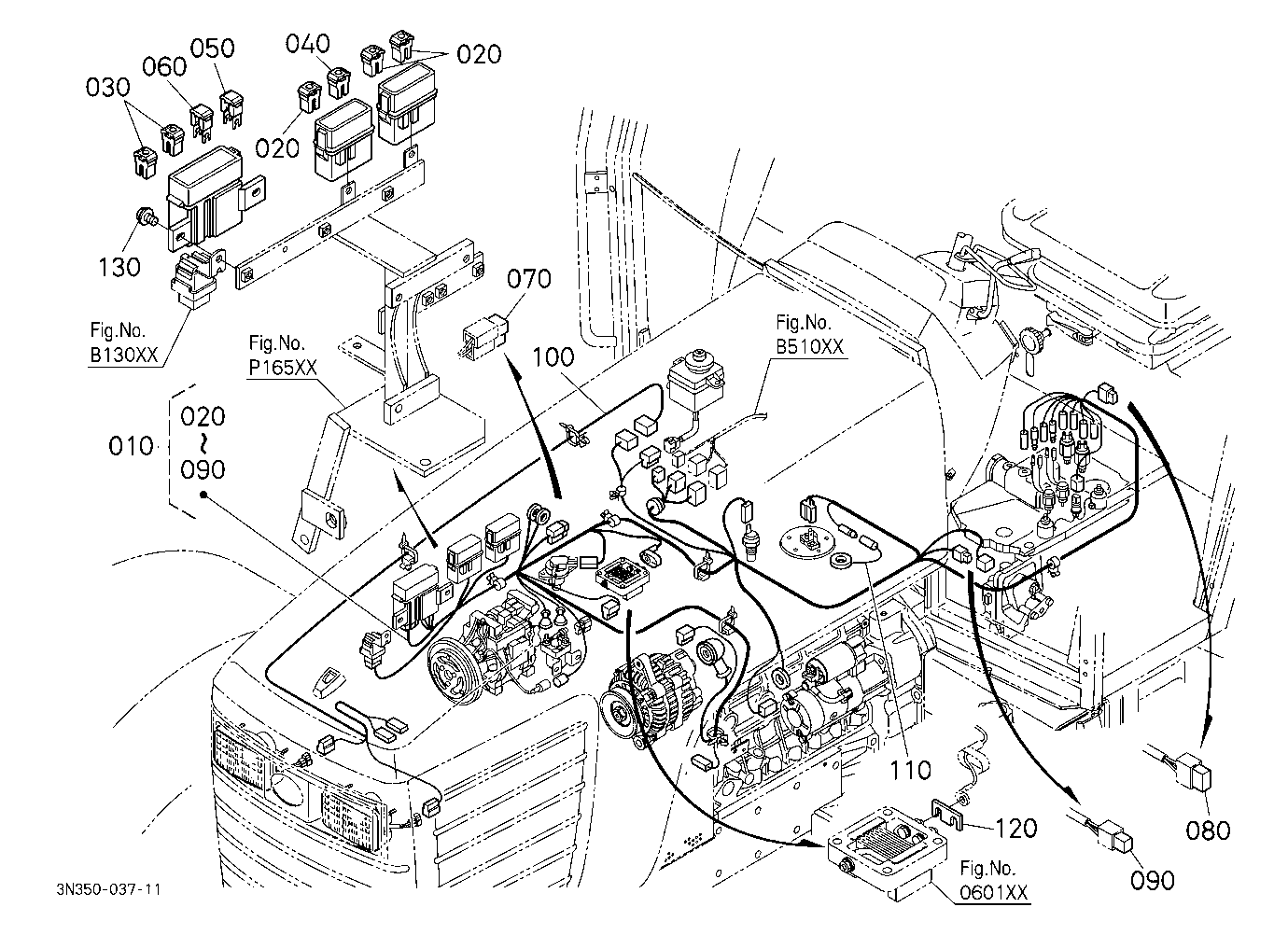 Electrical Wiring (Engine) [Dual Speed Type] [Wide