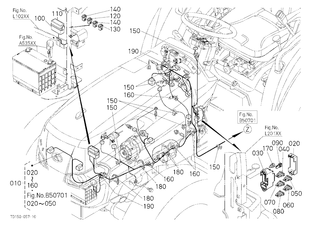 Electrical Wiring (Front) [Manual T/M Type]