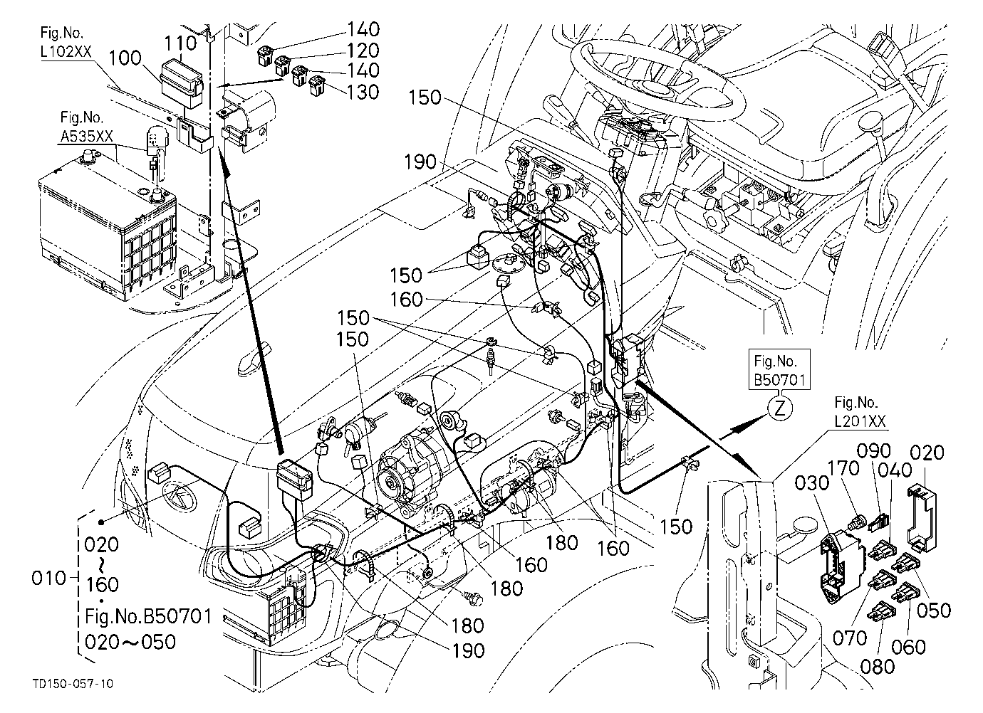 Electrical Wiring (Front) [Manual T/M Type]