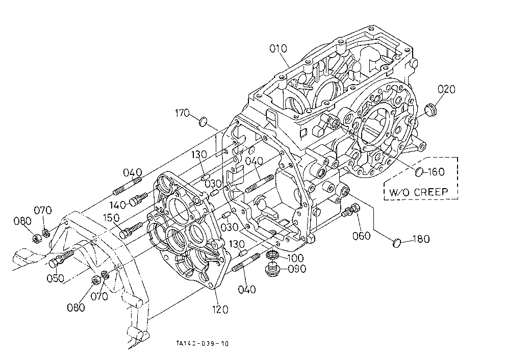 Transmission Case [Manual T/M Type] [W/O Mid Pto]
