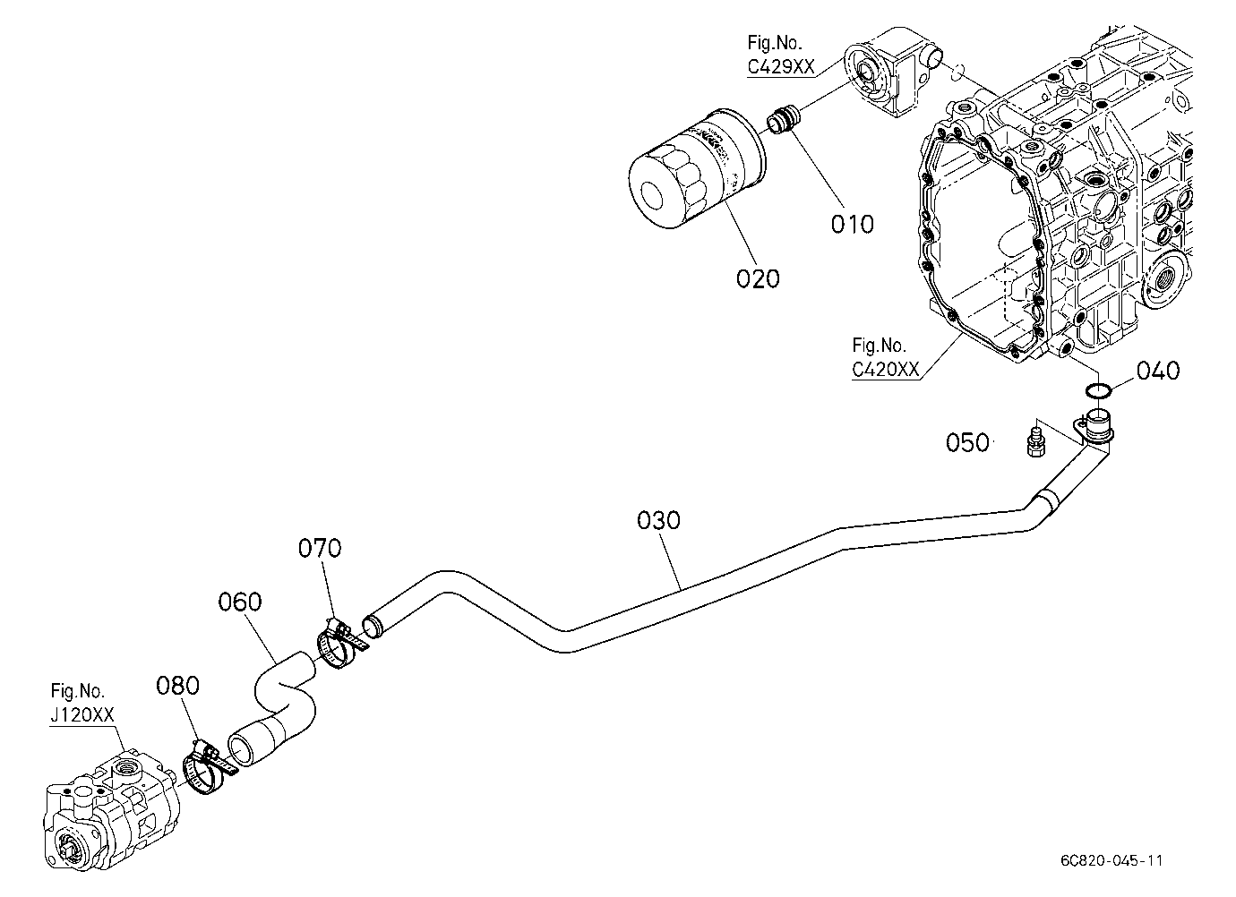 Hydraulic Oil Line (Suction)