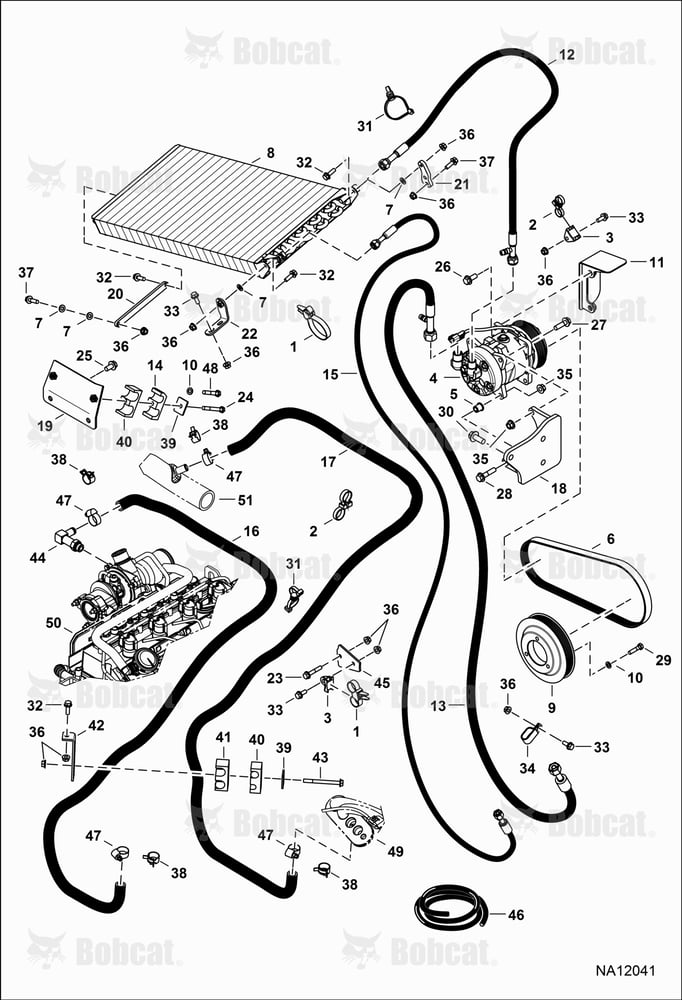 Engine & Attaching Parts (Heat & A/C Components)