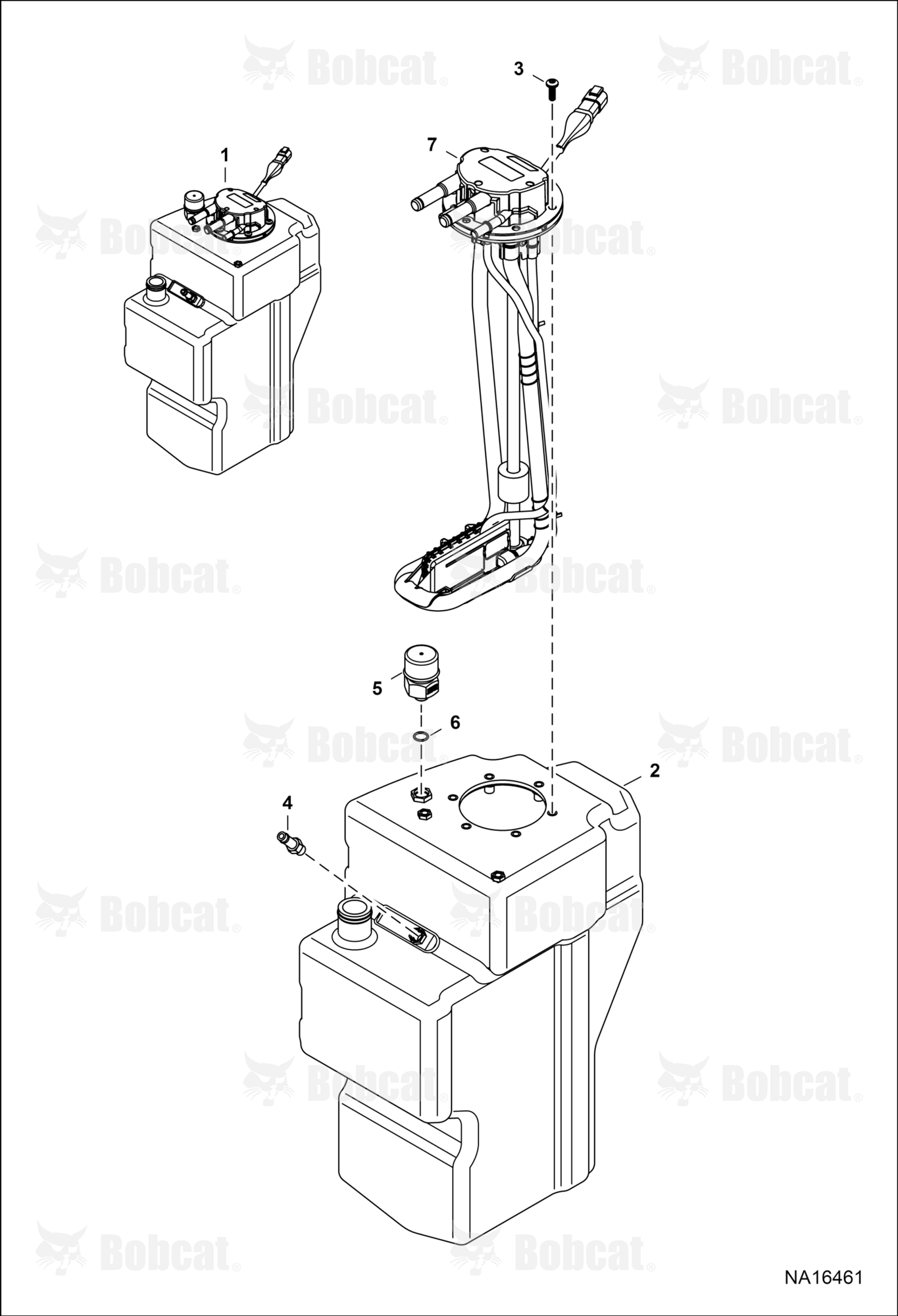 Engine & Attaching Parts (SCR System) (Tank) (W/O Bracket Mounted module) B3BU11001 - B3BU11277