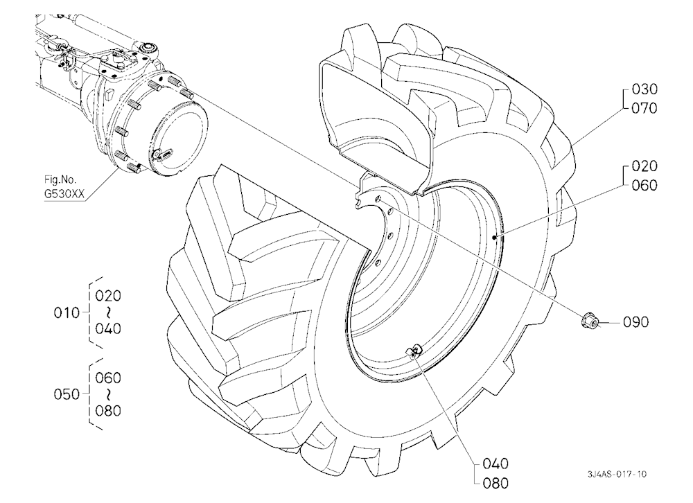Front Wheel (540/65R28) [Michelin]