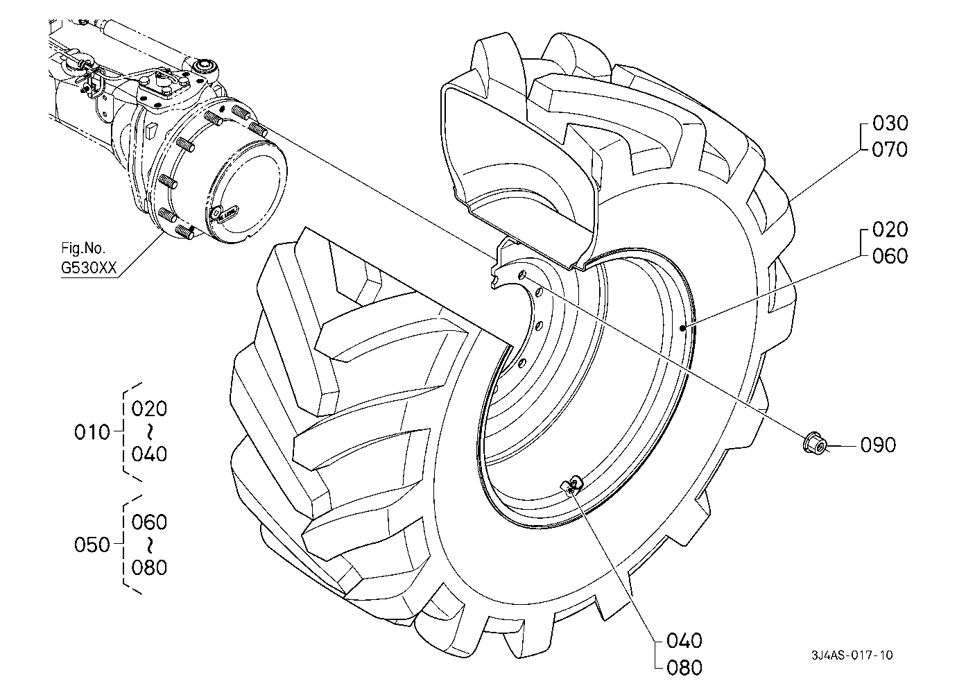 Front Wheel (540/65R28) [Michelin]