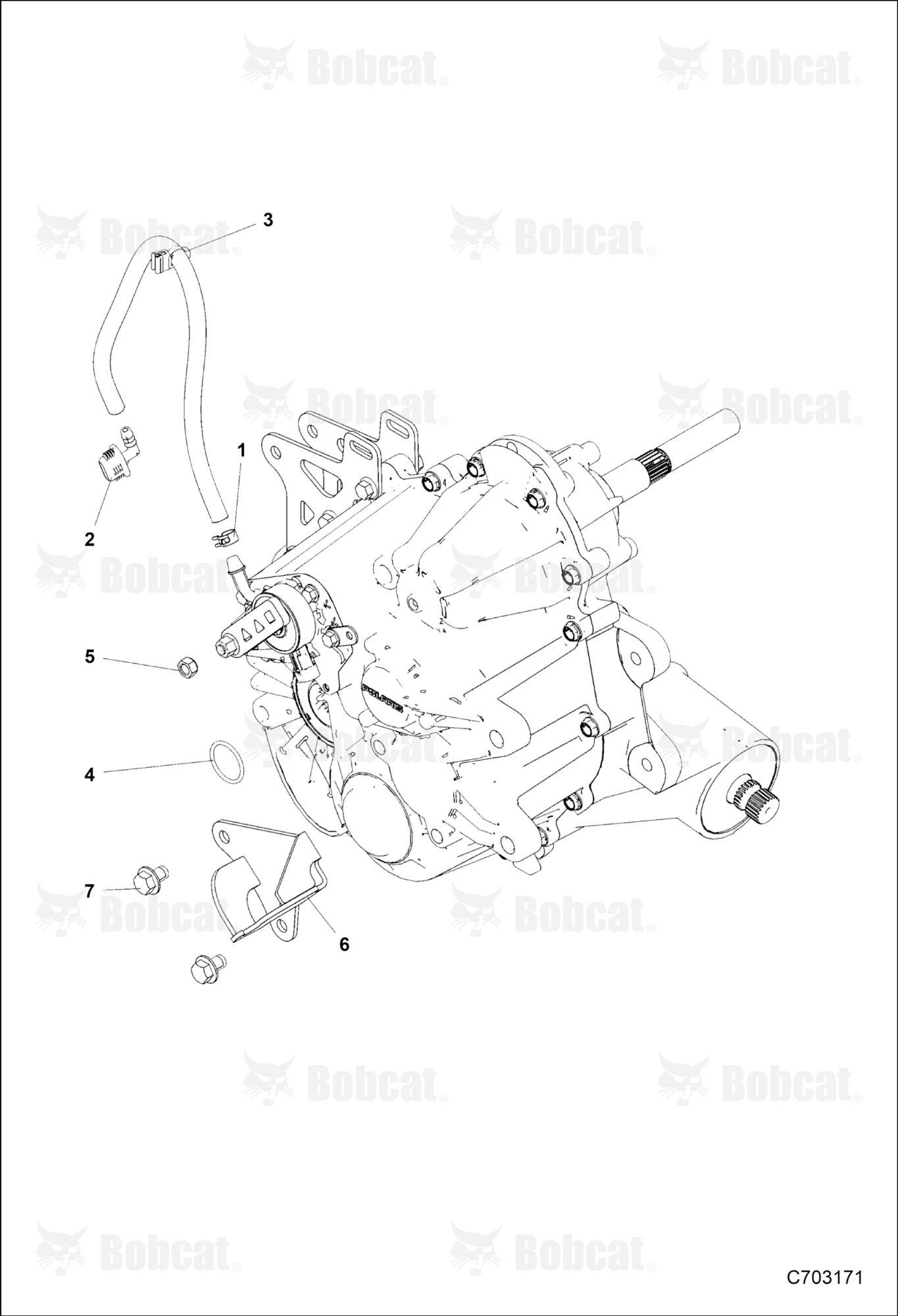 Drive TRAIN, Main GEARCASE, Mounting