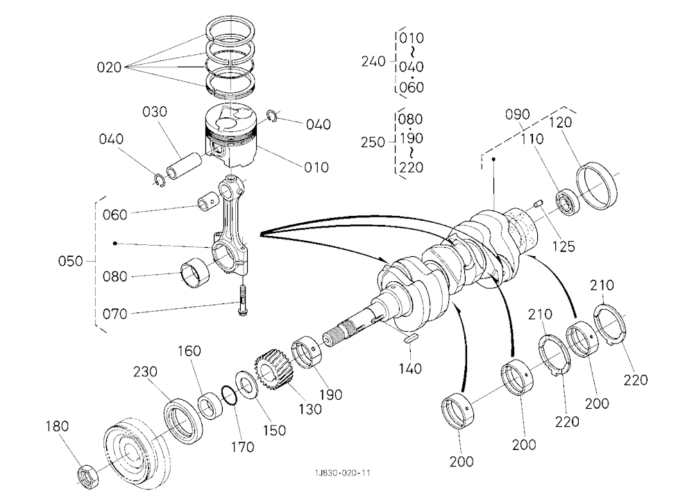 Piston And Crankshaft