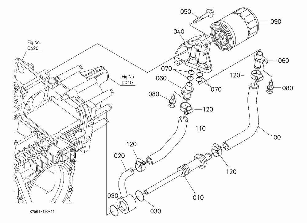 HYDRAULIC OIL LINE(HST)