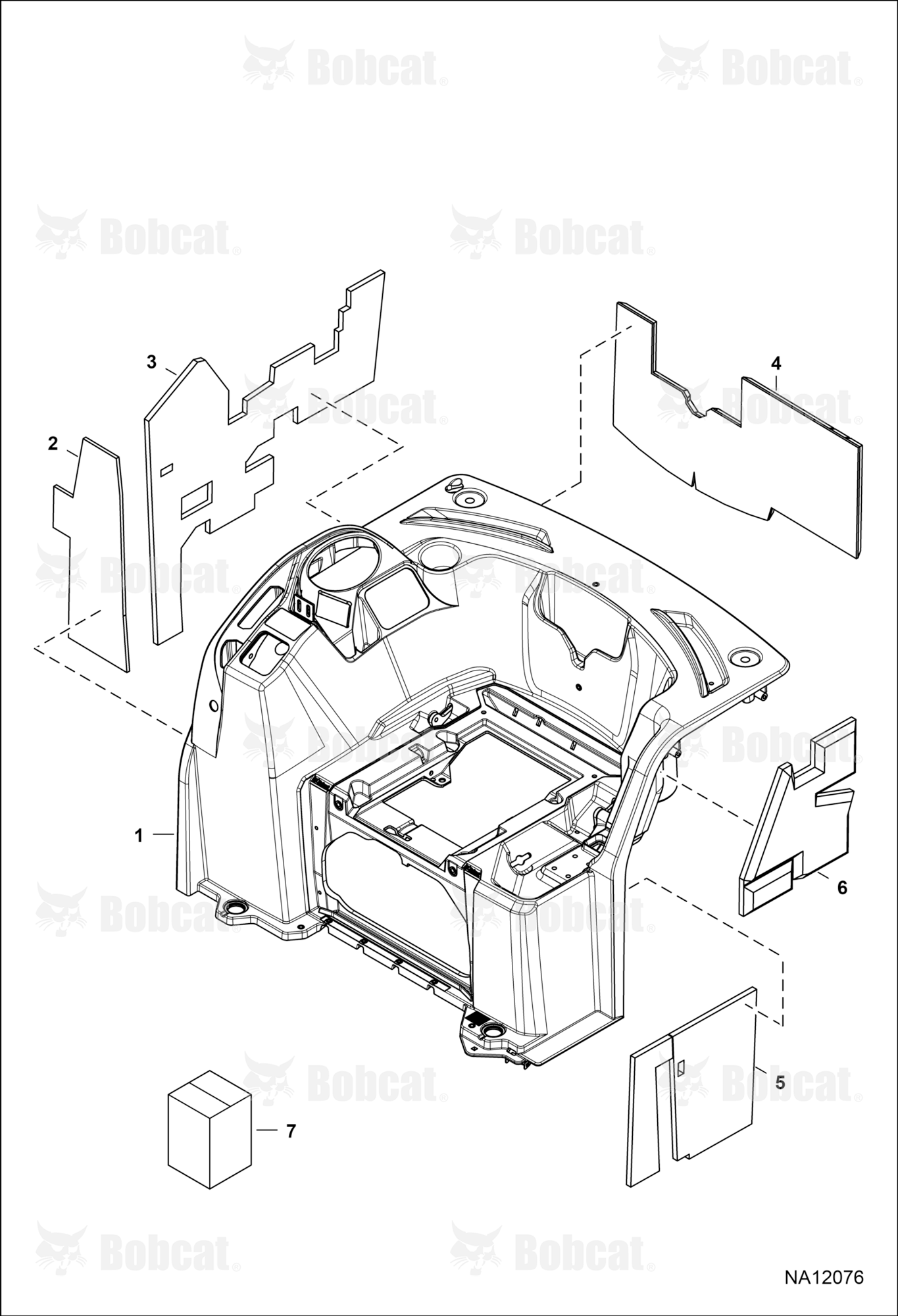 Operator Area (Engine Panel Insulation)