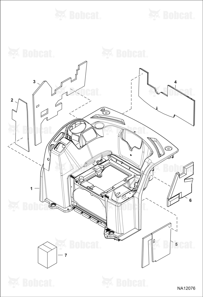 Operator Area (Engine Panel Insulation)