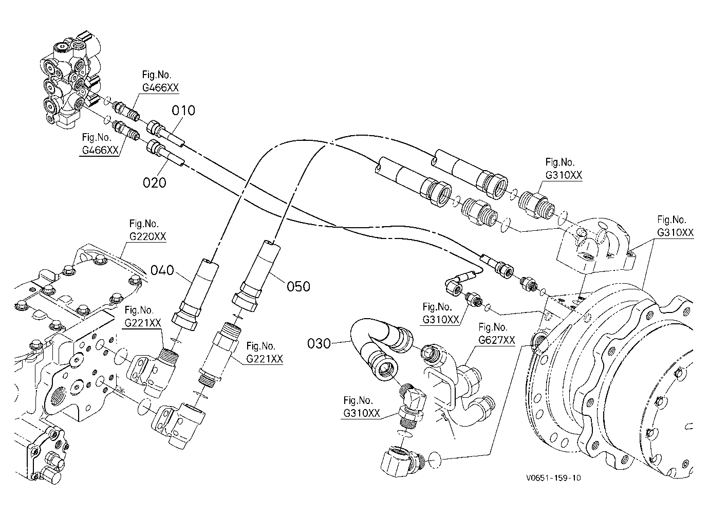 Oil Piping (Travel Left)
