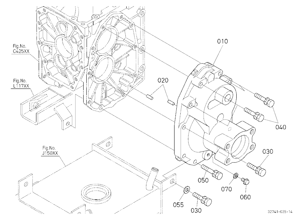 Rear Axle Case Lh