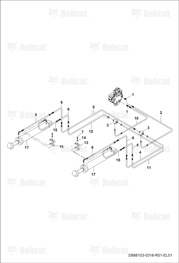 Tilt Cylinder Circuit