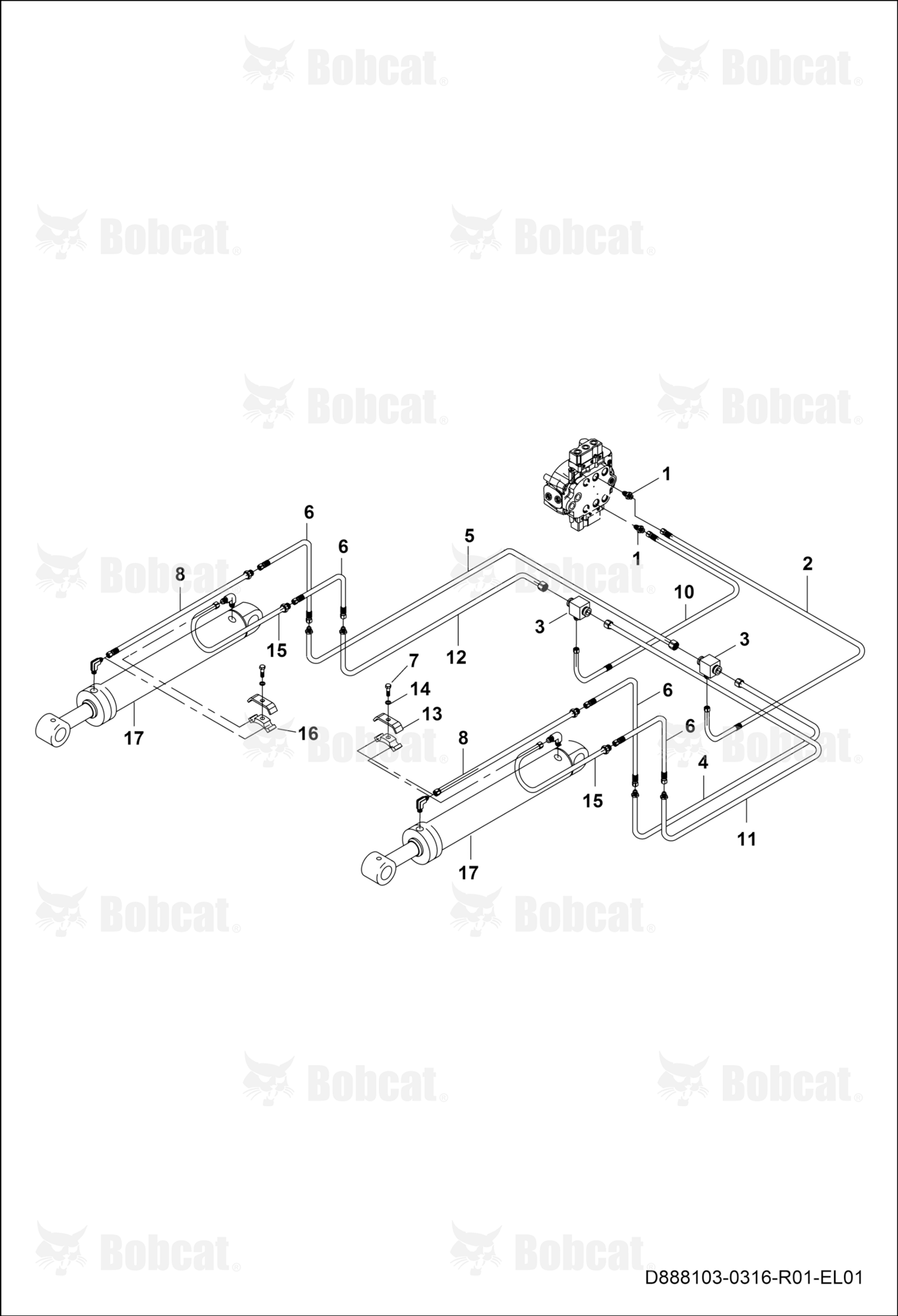 Tilt Cylinder Circuit