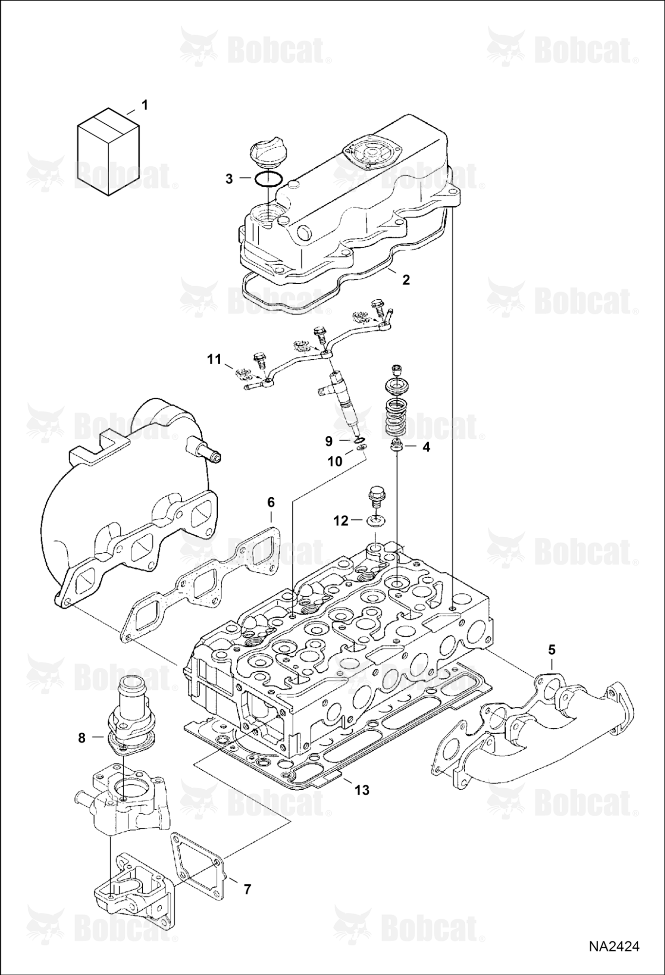 Upper Gasket Kit (Gray) (Engine Serial # D1703-7****** or D1703-8******)