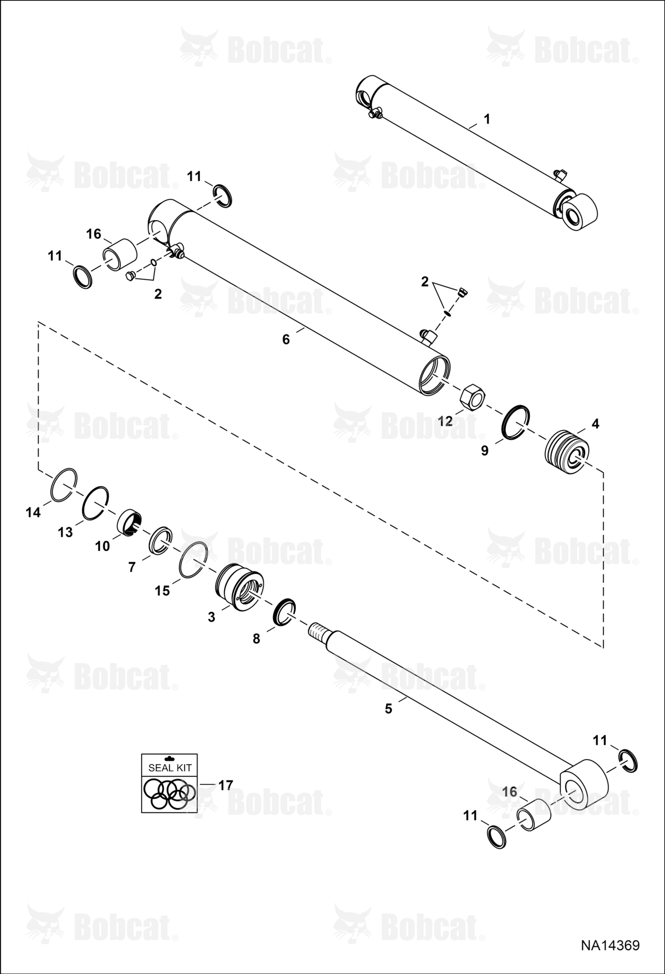Clamp (Hydraulic Cylinder)  B4BP00101 & Above