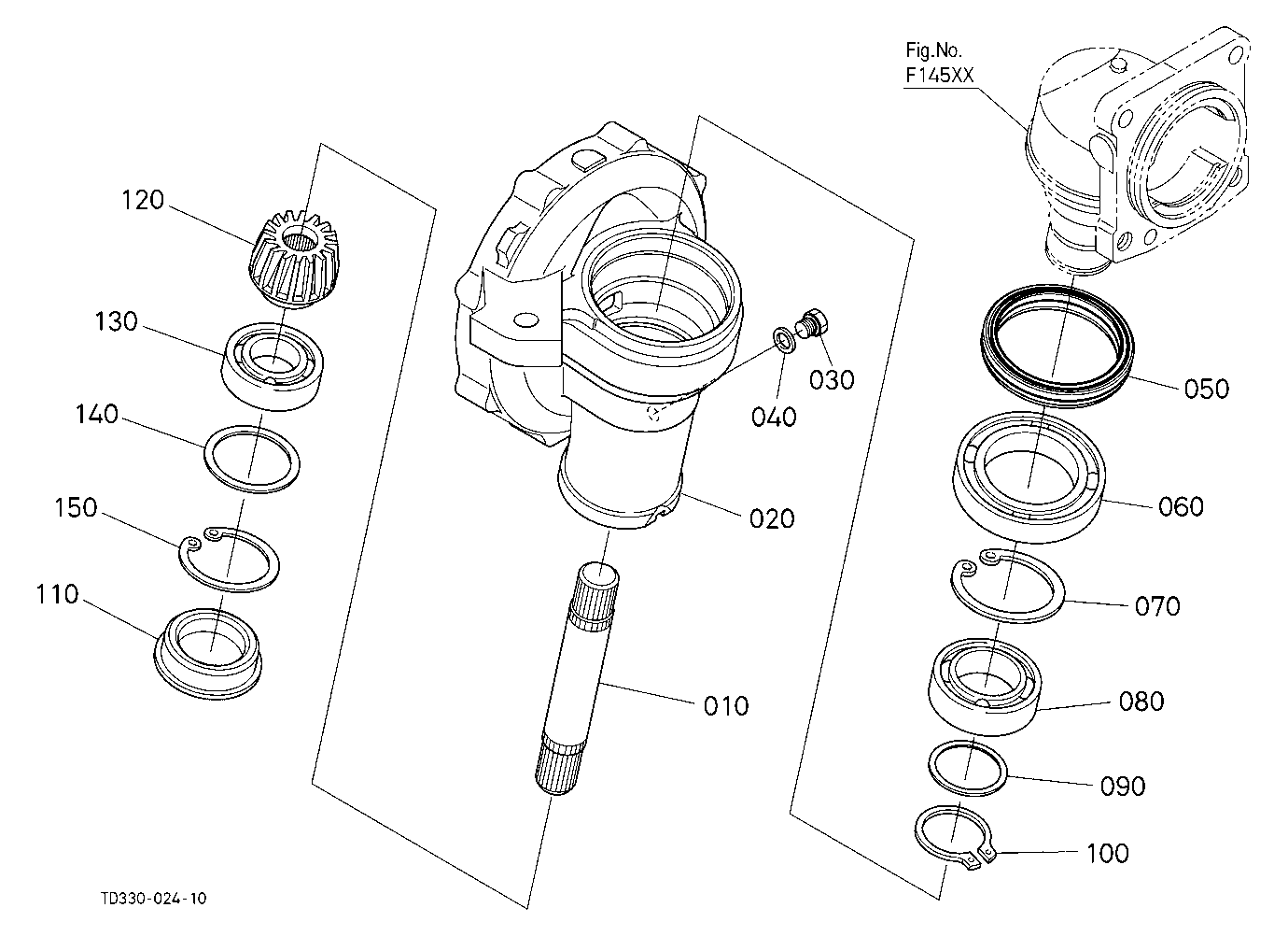 Front Axle Case Rh