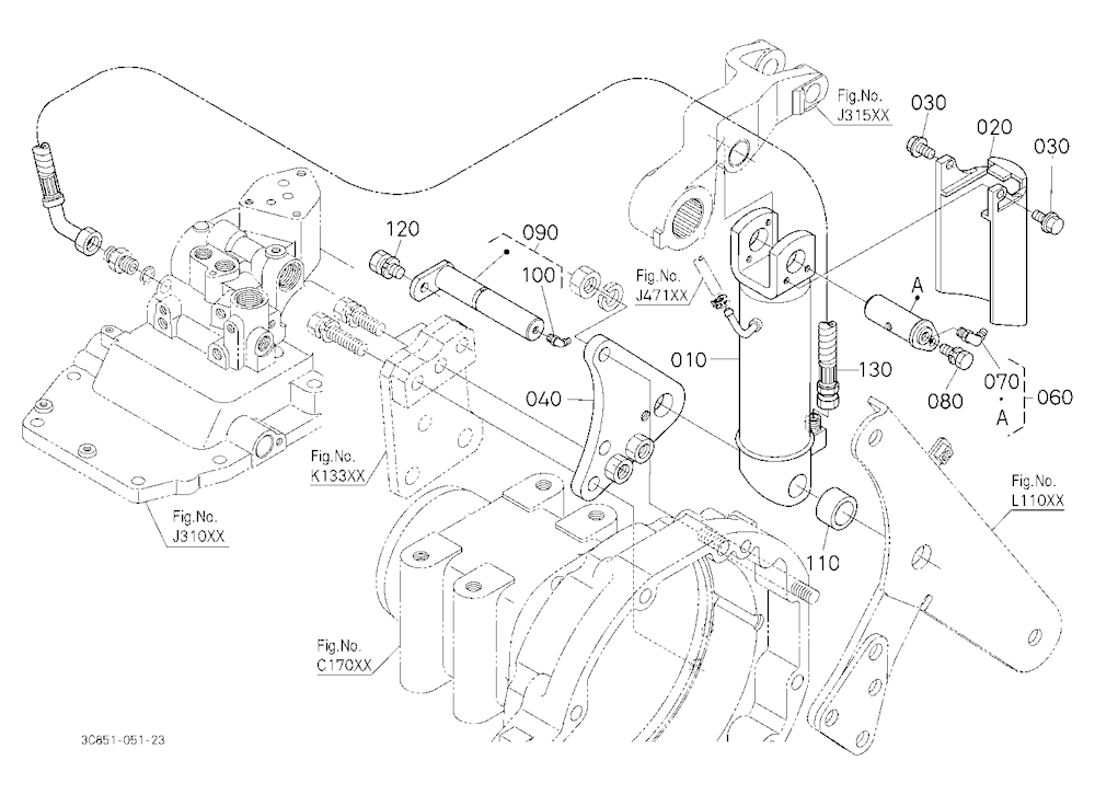 3P-Lift Assist Cylinder Rh