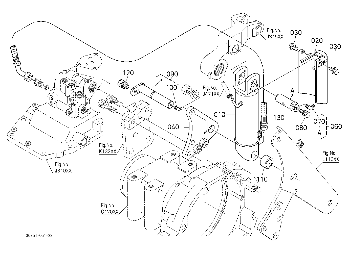 3P-Lift Assist Cylinder Rh