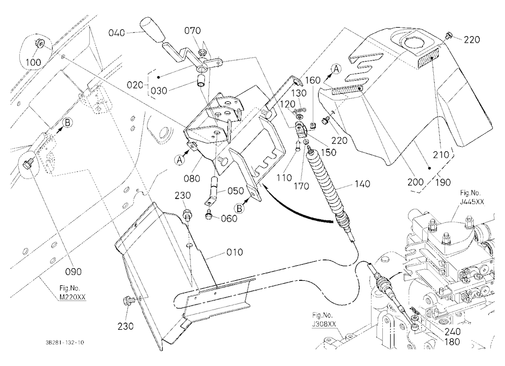 Auxiliary Control Valve Lever (1St)