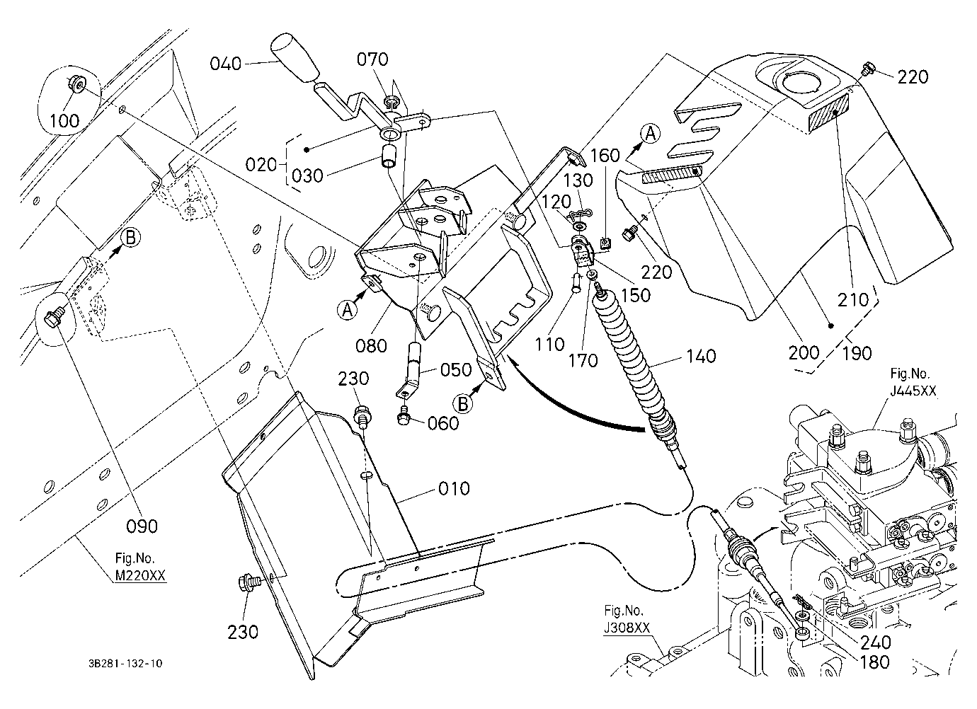 Auxiliary Control Valve Lever (1St)