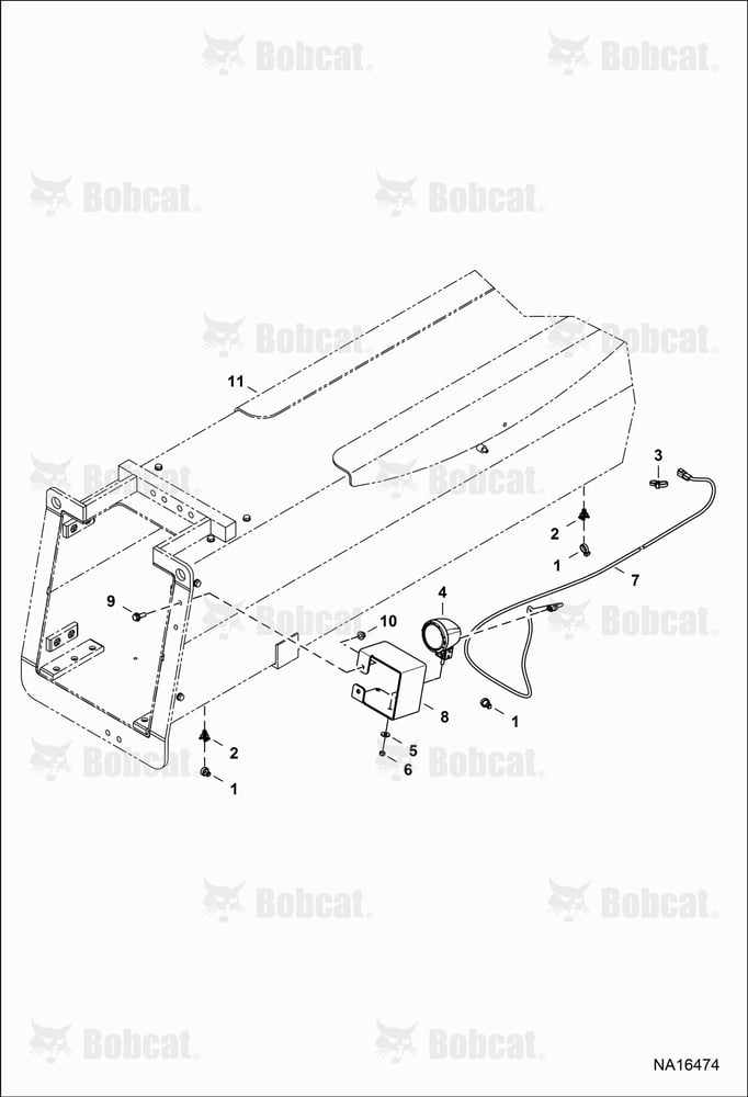 Boom Work Light (W/Deutsch DT04-2P Connector)