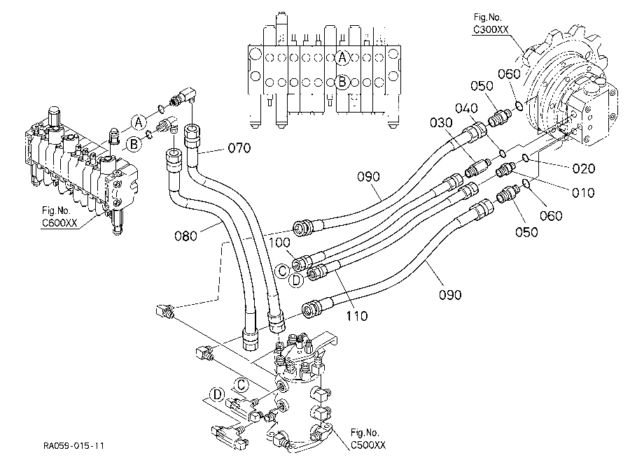 Oil Piping (Travel Rh)