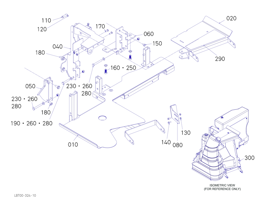 Steps Mount Assembly - Lh, R1 (Part 1)