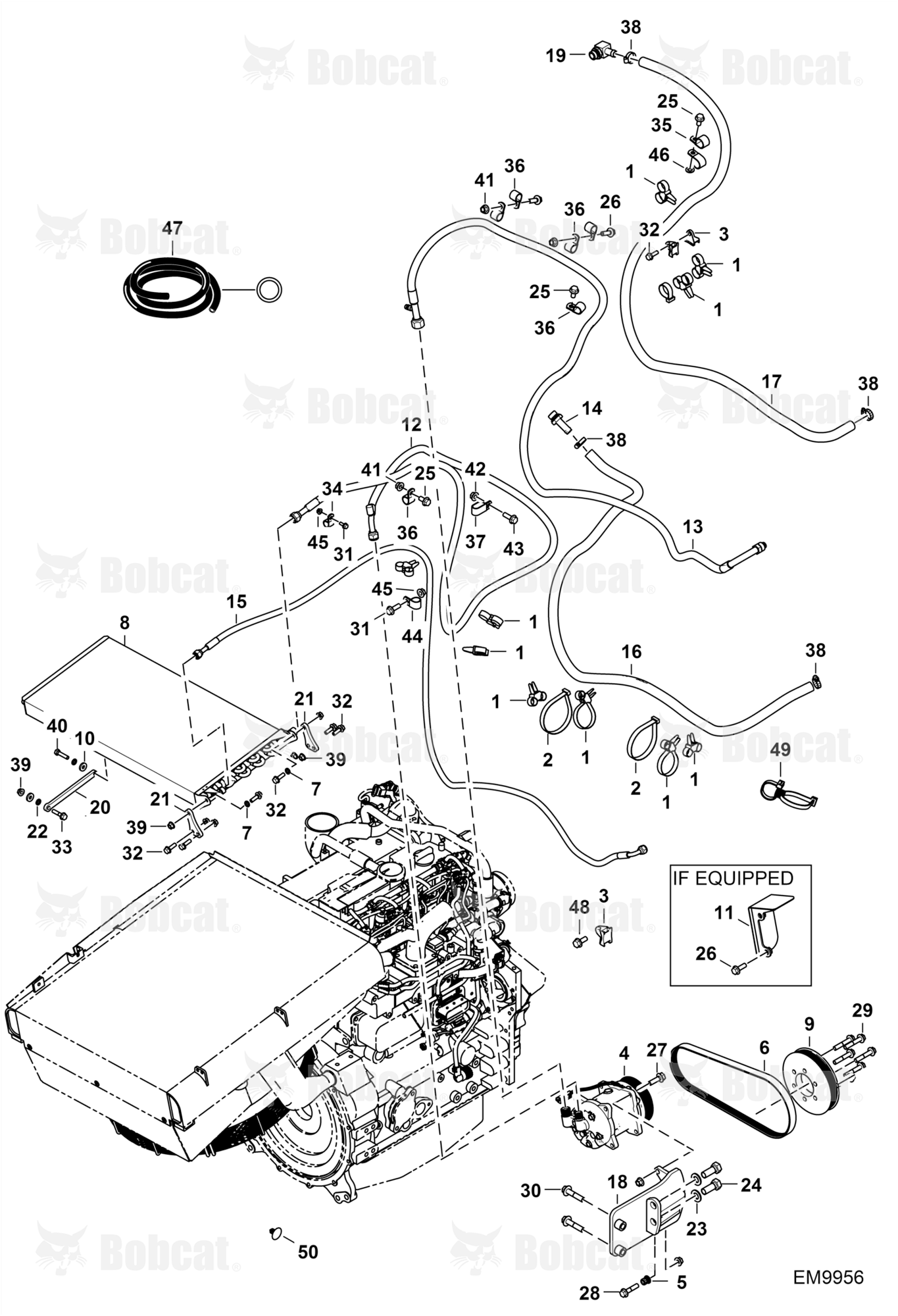 Engine & Attaching Parts (Heat & A/C Components)