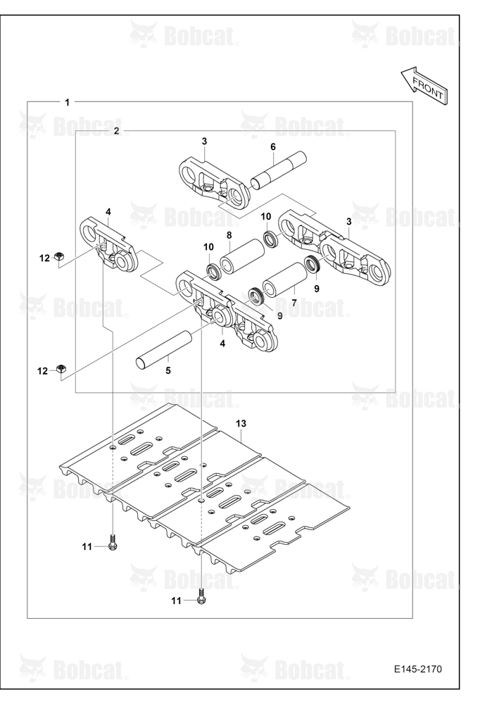 Track Shoe ASSY (600mm)(Long Track)