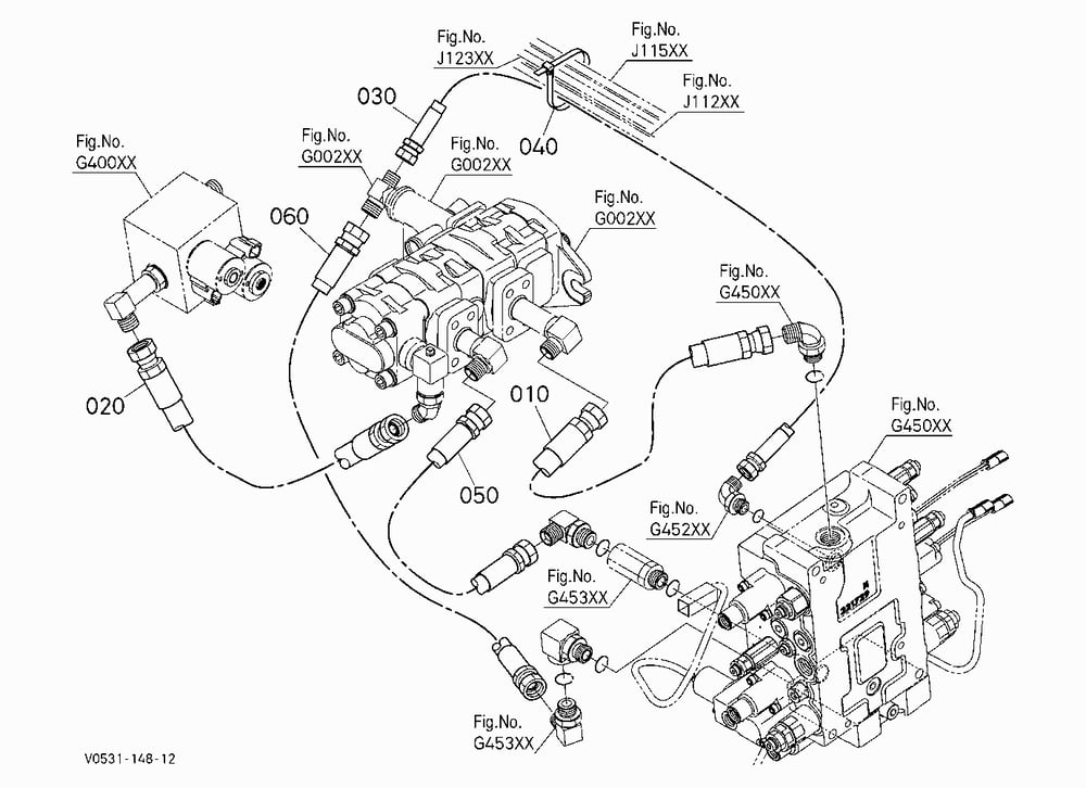 OIL PIPING (GEAR PUMP) [HIGH FLOW]