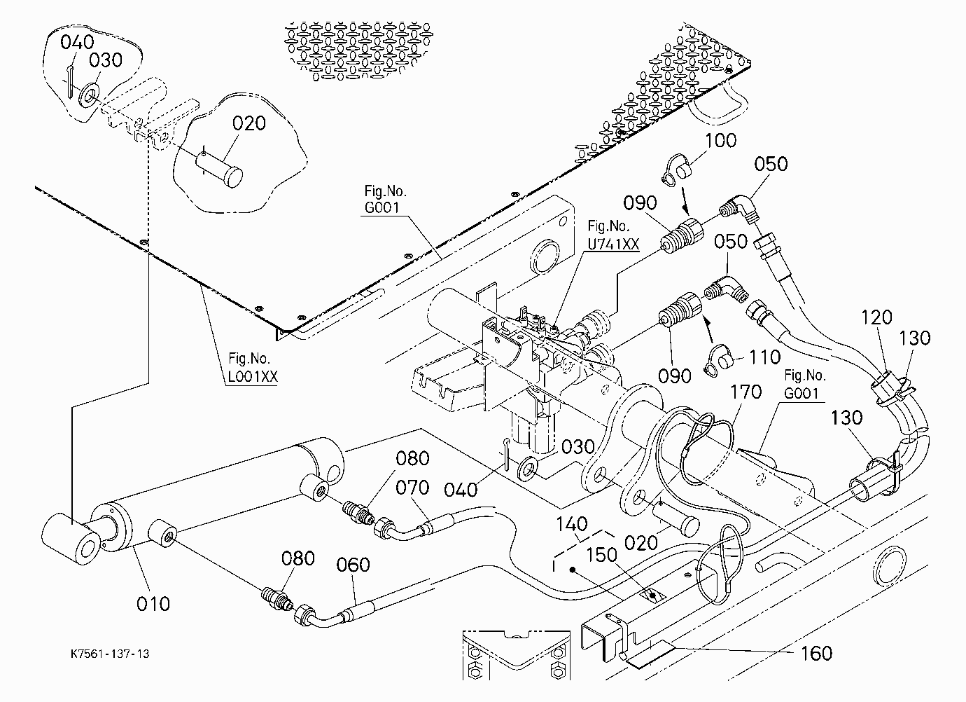 HYD. BED LIFT/REMOTE KIT (LIFT CYL.) [RTV900G6] [O
