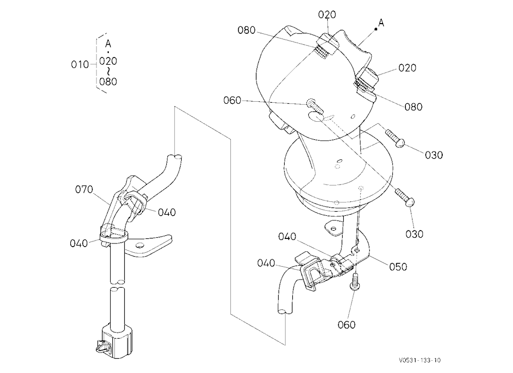Grip (Rh) [Component Parts] [Except High Flow]