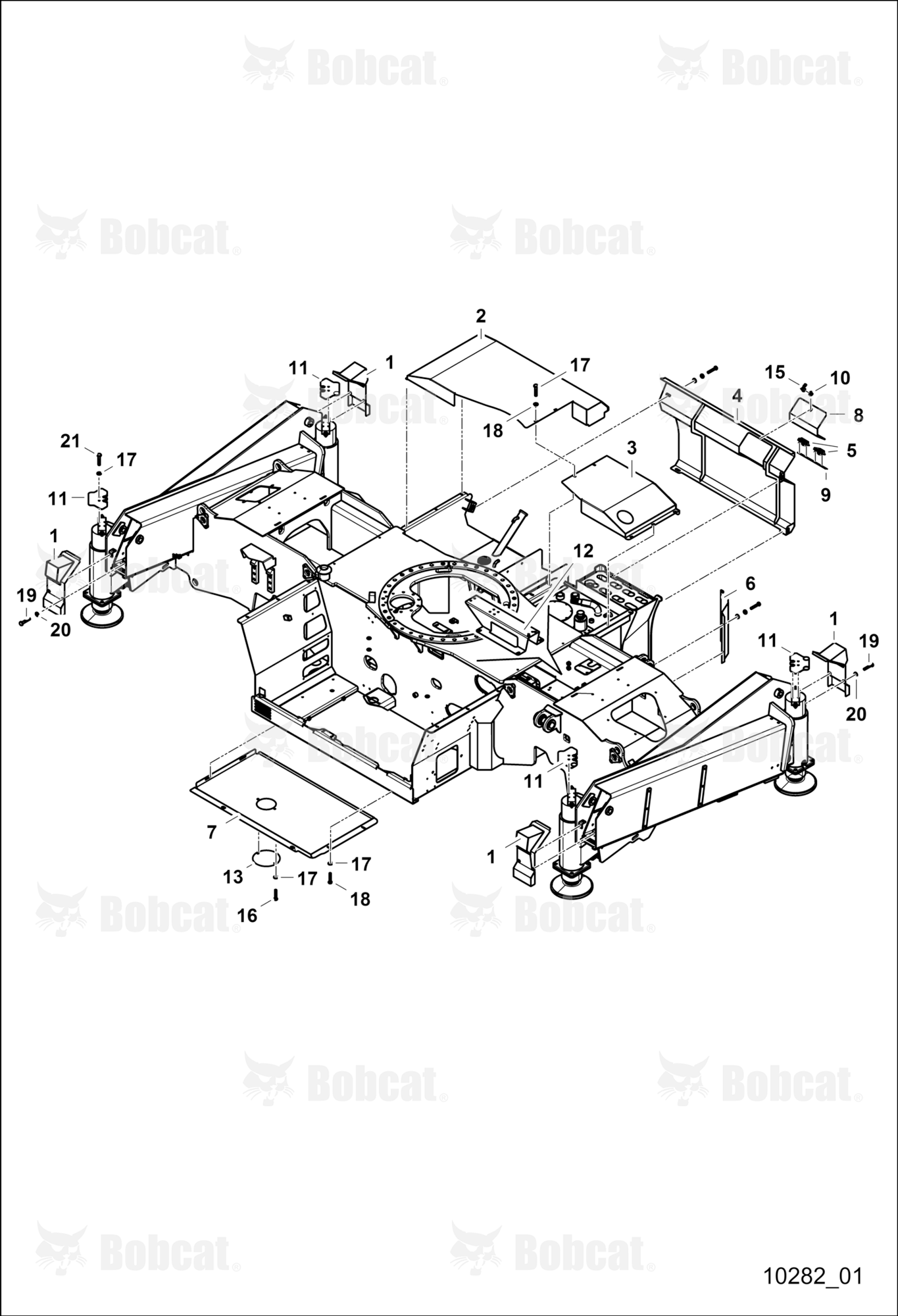 Chassis With Guard and Supports - 3
