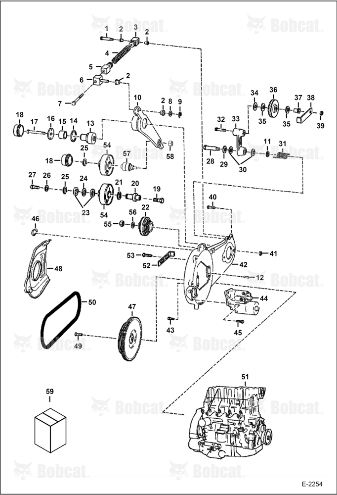 Engine & Attaching Parts (Belt Drive System)