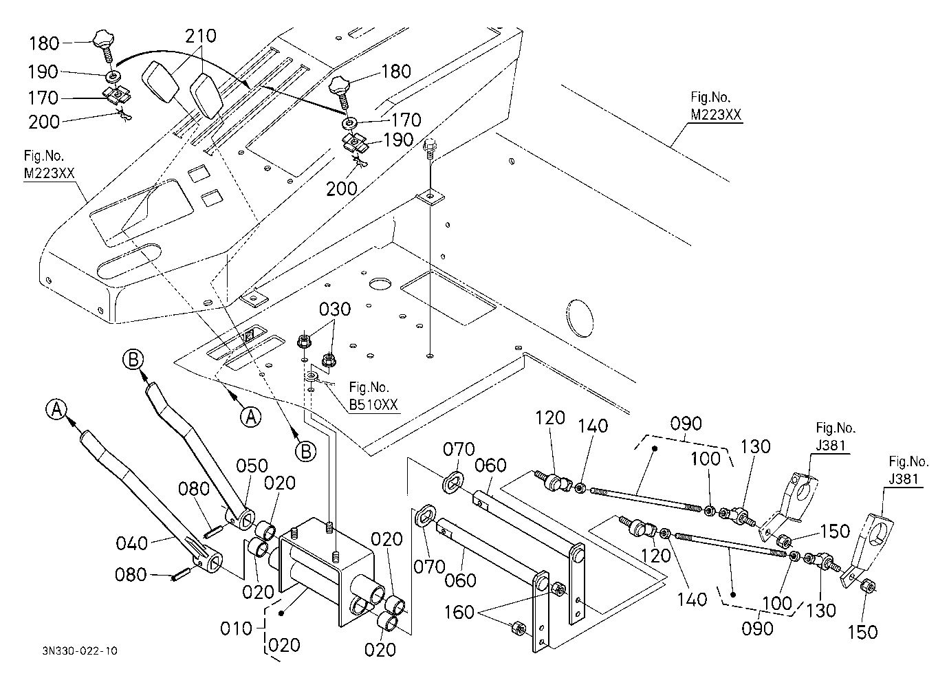 Draft And Position Control Lever