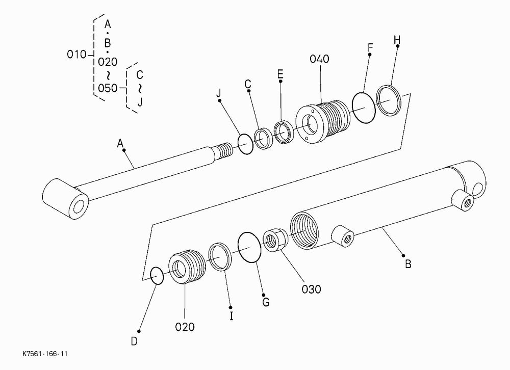 HYD. BED LIFT/REMOTE KIT (LIFT CYL.) [COMP.PARTS]