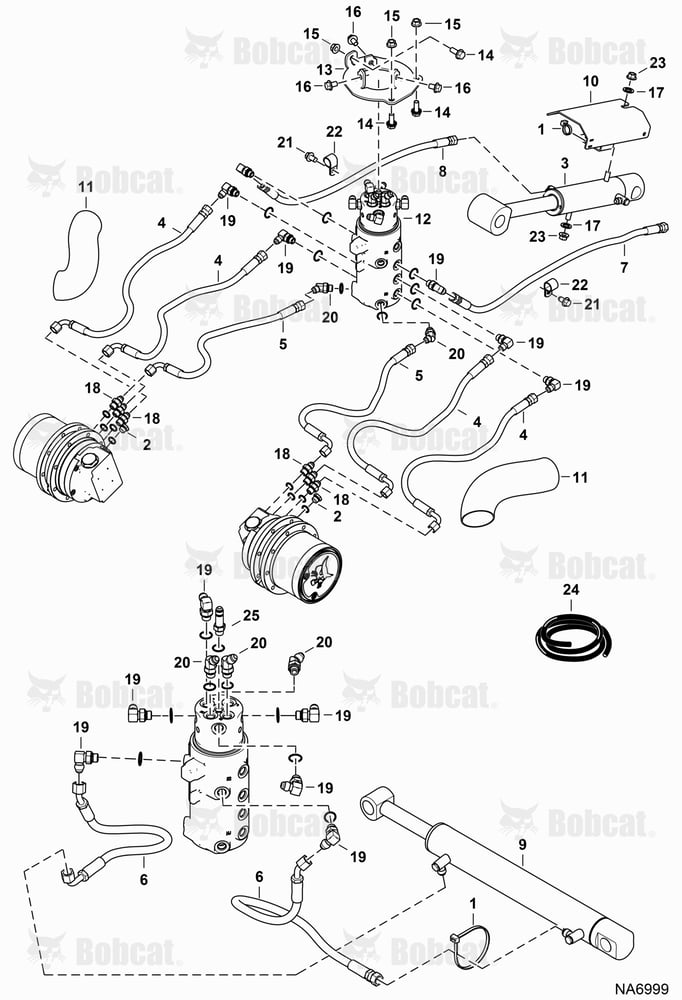 Hydraulic Circuitry (Lower) AB4711001 - AB4711897